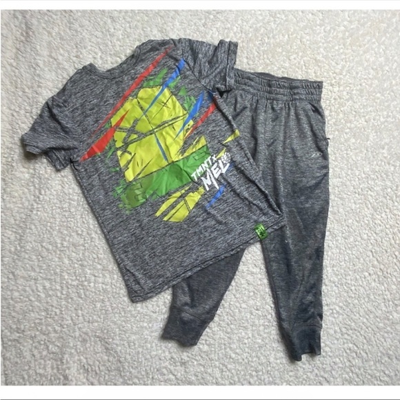 Ninja Turtle Gray Sweats Kids set Nickelodeon Sport teenage Mutant Ninja Turtles - Picture 3 of 10